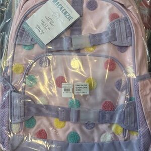 Pottery Barn Kids Brand New Polka Dot Kids Backpack - Pink and Purple